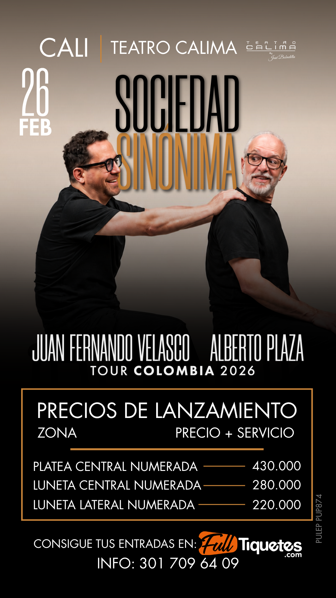 Evento con precios